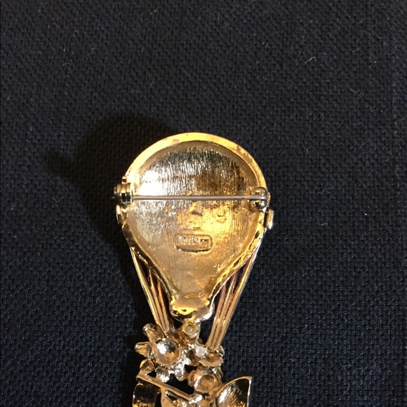 Butler Enamel and Rhinestone Brooch - Picture 2 of 2